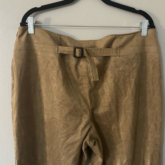 Vintage Liz Claiborne Faux Suede Straight Leg Pants Size 14 - Picture 6 of 8